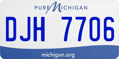 MI license plate DJH7706