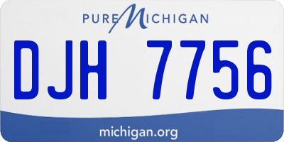 MI license plate DJH7756