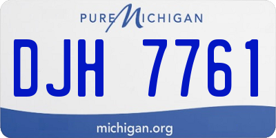 MI license plate DJH7761