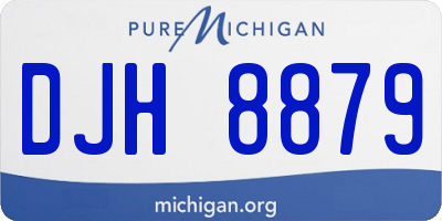 MI license plate DJH8879