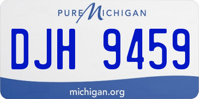 MI license plate DJH9459