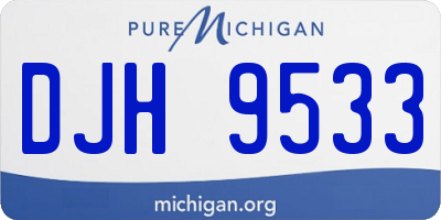 MI license plate DJH9533