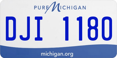 MI license plate DJI1180