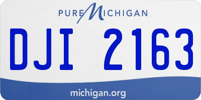 MI license plate DJI2163