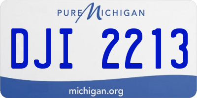 MI license plate DJI2213