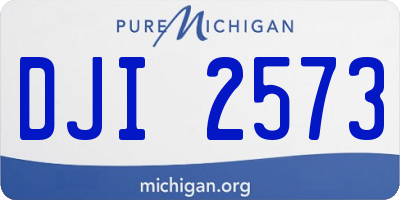 MI license plate DJI2573