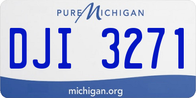 MI license plate DJI3271