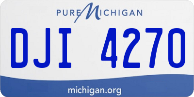 MI license plate DJI4270