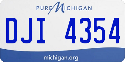 MI license plate DJI4354