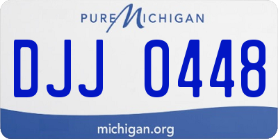 MI license plate DJJ0448