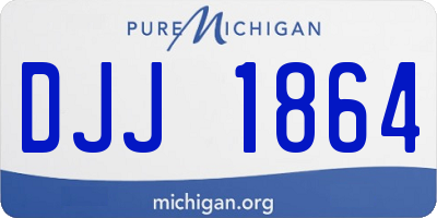 MI license plate DJJ1864