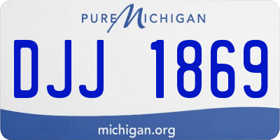 MI license plate DJJ1869