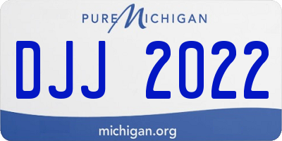 MI license plate DJJ2022