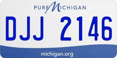 MI license plate DJJ2146