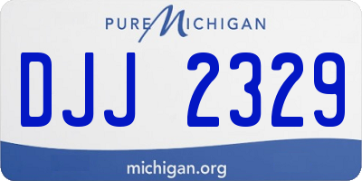 MI license plate DJJ2329