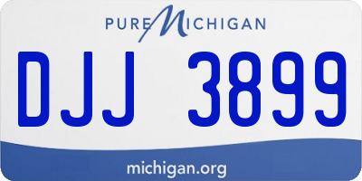 MI license plate DJJ3899