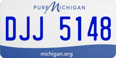 MI license plate DJJ5148