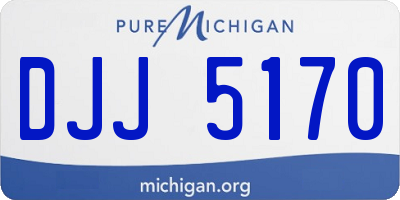 MI license plate DJJ5170