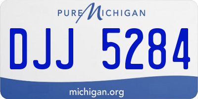 MI license plate DJJ5284