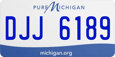 MI license plate DJJ6189