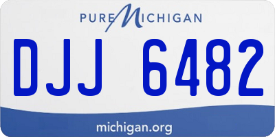 MI license plate DJJ6482