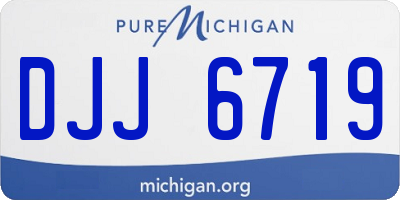 MI license plate DJJ6719
