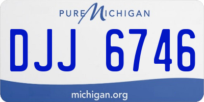 MI license plate DJJ6746