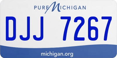 MI license plate DJJ7267