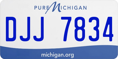 MI license plate DJJ7834