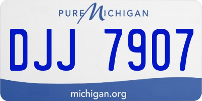 MI license plate DJJ7907
