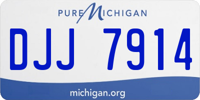 MI license plate DJJ7914