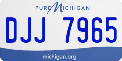 MI license plate DJJ7965