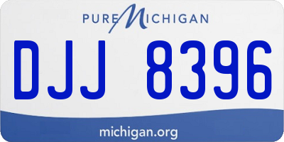 MI license plate DJJ8396