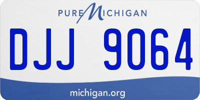 MI license plate DJJ9064