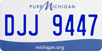 MI license plate DJJ9447