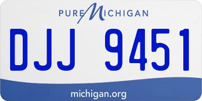 MI license plate DJJ9451