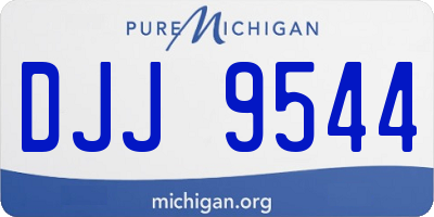 MI license plate DJJ9544