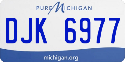 MI license plate DJK6977