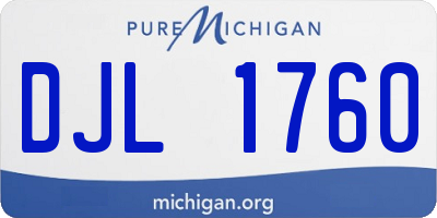 MI license plate DJL1760