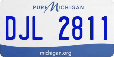 MI license plate DJL2811