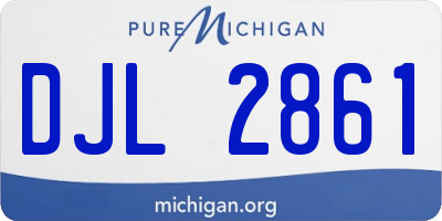 MI license plate DJL2861