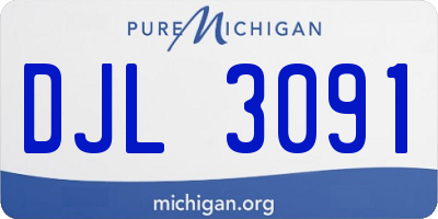 MI license plate DJL3091