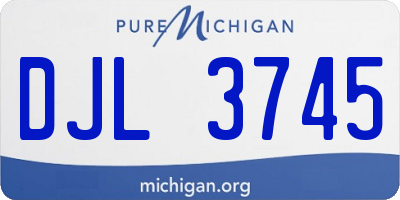 MI license plate DJL3745