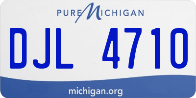 MI license plate DJL4710