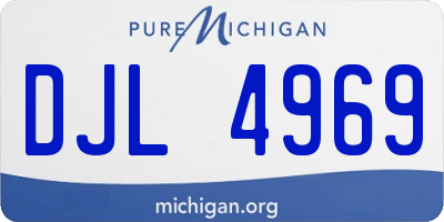 MI license plate DJL4969