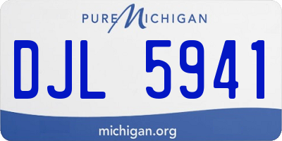 MI license plate DJL5941