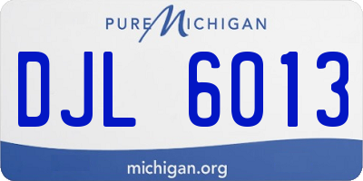 MI license plate DJL6013