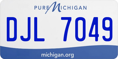 MI license plate DJL7049