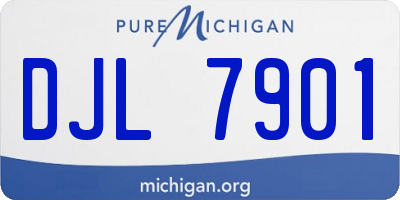 MI license plate DJL7901