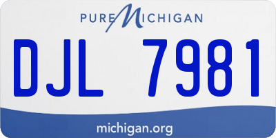MI license plate DJL7981